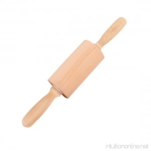Enerhu Wood Rolling Pin Pastry Cookies Dough Roller Pasta Pizza Fondant Chapati Baking Cooking Tools Accessories S(30.5cm/12inch) - B07B65QTHM